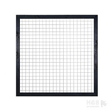 Betonijzer trellis (grenen zwart ombouw) 180 x 180 cm