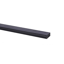 Grenen beugellatten 17 mm zwart 130 cm