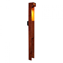 Tuinpaal Pro+ padverlichting met Niko New Hydro stopcontact corten