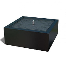 Aluminium watertafel 100x100x40-Andere RAL-kleur-Inclusief LED-verlichting