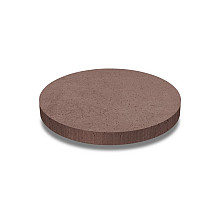 Artistone tegel rond 100x7 cm Roodbruin