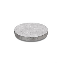 Schellevis tegel rond 100x8 cm grijs