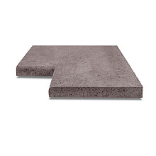 ArtiStone zwembadrand hoekstuk 90 graden 40x5 Taupe