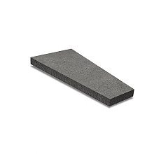Trapezium tegel 120x60/30x8 cm Antraciet