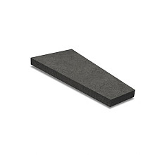 Trapezium tegel 120x60/30x8 cm Carbon