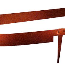Randbegrenzing COL-MET Corten ongecoat 2 mm, 225 x 10,2 cm incl. 3 pennen (prijs per m¹)