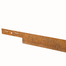 Randbegrenzing COL-MET Corten ongecoat 3 mm, 225 x 10,2 cm incl. 3 pennen (prijs per m¹)