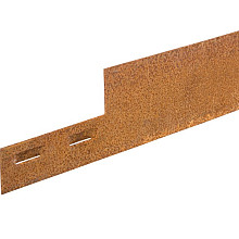 Randbegrenzing COL-MET Corten ongecoat 2 mm, 225 x 15,2 cm incl. 3 pennen (prijs per m¹)