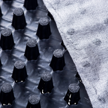 Drainagemat 10 mm Rol=12.6 m² (LxB) 12 x 1,05m