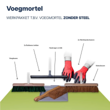 Werk (Start) pakket t.b.v. voegen zonder steel