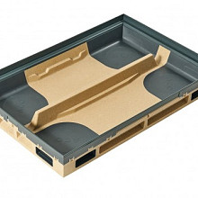 Schoonloper onderbak 60x60cm, H=8cm Polymeer beton