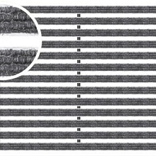 ACO Schoonloper Aluminium mat met tapijtstroken antraciet 60x60x2cm