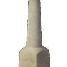 Amsterdammertje rond 105 cm grijs