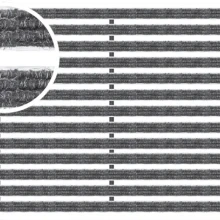 ACO Schoonloper Aluminium mat met tapijtstroken antraciet 100x50x2cm