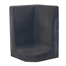 L-hoekelement Zwart 60x40x40 cm (hxbxd)