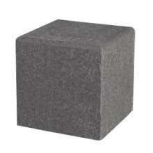 Schellevis Zitelement vierkant 50x50x50 cm grijs