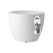 Elho pure soft round wheels 40 wit (lxbxh)39x39x30,4