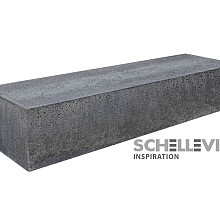 Schellevis Zitelement 200x60x40 cm recht carbon