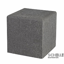 Schellevis Zitelement vierkant 50x50x50 cm carbon