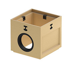 ACO Europoint modulaire afwateringspunt ophoogelement zijaansluiting Ø110mm 25x25x1,7