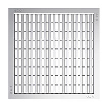 Europoint modulaire afwateringspunt Langsstaafrooster RVS B125 25x25 cm
