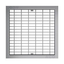 Aco Europoint Maasrooster 30/10 verzinkt staat 25x25 cm