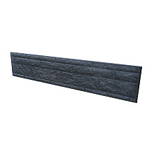 Betonplaat Rots motief dubbelzijdig 184x36x4.8 Antraciet