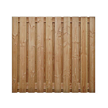 Douglas scherm 23 planks - recht 180x180 cm (bxh)