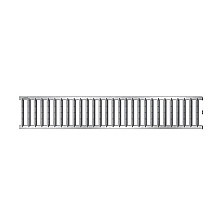 Euroline sleufrooster verz. staal 50 cm