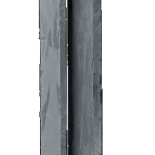 Muurelement Black slate naturel 250x50x4-6,5 cm