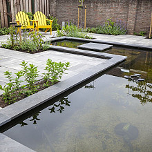 Afdekplaat / vijverrand Blue moon honed linea 100x30x3 - maandprijs