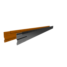 Flexline 100x2200 mm, Gegalvaniseerd incl. 3 platte grondpennen en verbindingsplaat