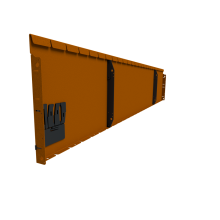 Flexline 400x2160 mm, Weervast (corten) incl. 5 grondnagels en verbindingsset