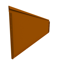 Rigidline 560x2160 mm, Weervast (corten) incl. 5 grondnagels en verbindingsset