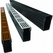 ACO Slim-Line met RVS rooster 100