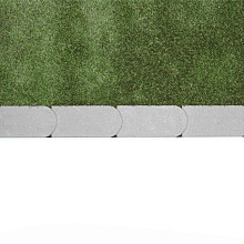 Graskantsteen Grijs 33x16x4,5