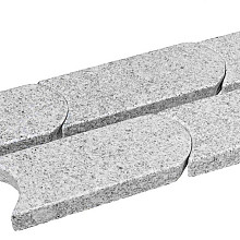 Graskanttegel Graniet 25x10x3 cm