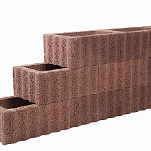 Rechthoekflor Bruin/Rood 60x40x25