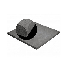Schellevis Zwembadrand hoekstuk 100x100x5 cm Carbon