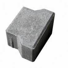 Halve H-profielsteen 8 cm grijs