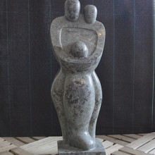 Beeld Family 95 cm zwart