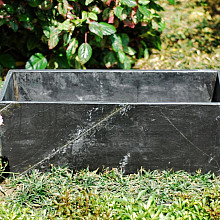 Bloembak Trough 60x25x25 (LxBxH) cm black slate