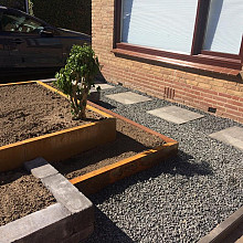 Opsluitband afdekker 6x200x6,5/20 cm Corten