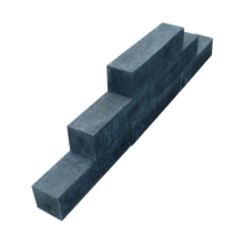 Stapelblok Oud hollands 12x20x100 zwart