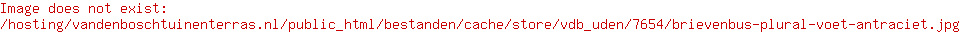 Brievenbus Plural voet Antraciet
