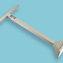 Stalen bandenstamper LABORA, 18 x 18 cm