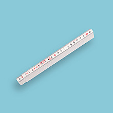 Duimstok HULTAFORS 200 cm glasfiber wit 10 delig