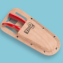Holster voor TITAN 2 snoeischaar, echt leder, met sleuven en clip