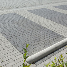 Infra Betonklinker half 10,5x10,5x8 basic grijs