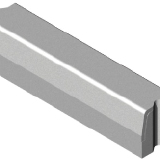 Trottoirband 18/20x25x100 zwart visbek K